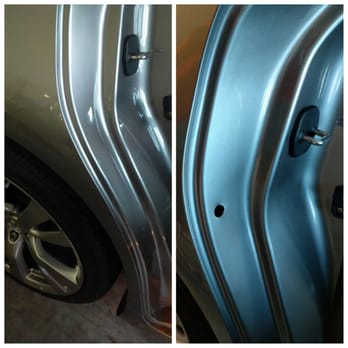 Dent Dogs Inc - They needed to drill a hole to fix the dent - Mobile Dent Repair Near Me - Houston, Texas Dent Dogs Inc - They needed to drill a hole to fix the dent - Mobile Dent Repair Near Me - Houston, Texas