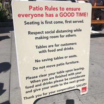 Little Water Cantina - A sign full of rules - Mexican Near Me - Seattle, Washington