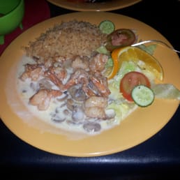 Camarones a la crema