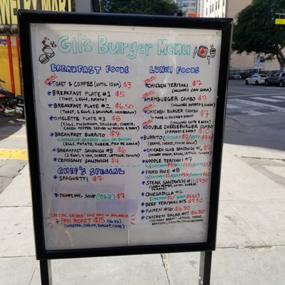 Menu photo 2 Gil's Super Burger Los Angeles, CA Menu photo 2 Gil's Super Burger Los Angeles, CA