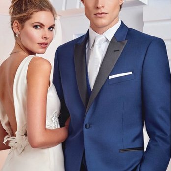 Tuxedo Junction - Ike Behar Cobalt Blue with Black Trim - Formal Wear Near Me - Mayfield Hts, Ohio