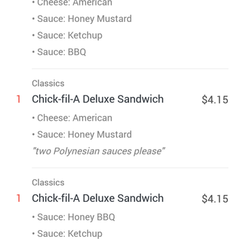 Chick-fil-A - Here's a screenshot of the orders - Fast Food Near Me - San Jose, California Chick-fil-A - Here's a screenshot of the orders - Fast Food Near Me - San Jose, California