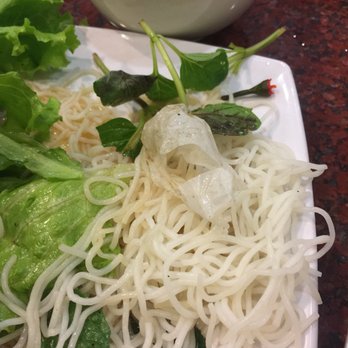 Thien Long - Foreign object in my bun cha Ha Noi.  It was probably wax paper or gloves from the workers. - Vietnamese Near Me - San Jose, California