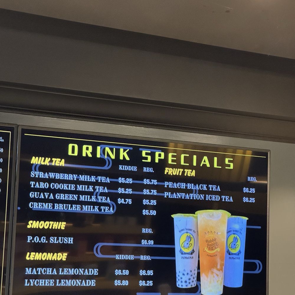 Rabbit Rabbit Tea Hawaii - Menu as of 9/2024 - Coffee & Tea Near Me - Honolulu, Hawaii Rabbit Rabbit Tea Hawaii - Menu as of 9/2024 - Coffee & Tea Near Me - Honolulu, Hawaii