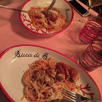 La Piazzetta - Spaghetti & meatballs (split for two) - Italian Near Me - Amalfi, SA La Piazzetta - Spaghetti & meatballs (split for two) - Italian Near Me - Amalfi, SA