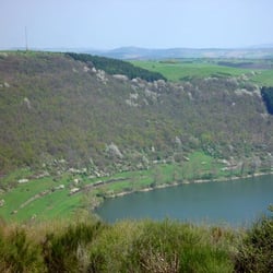 Landesblick - links oben sieht man den Aussichtsturm ;-) vorn Meerfelder Maar