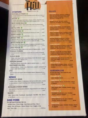Menu photo 1 The Hill Knoxville, TN Menu photo 1 The Hill Knoxville, TN