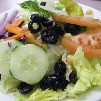 Little Gourmet - The salad that came with my lasagna - Pizza Near Me - El Segundo, California