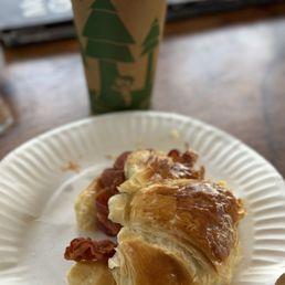 Bacon and Egg Croissant Sandwich