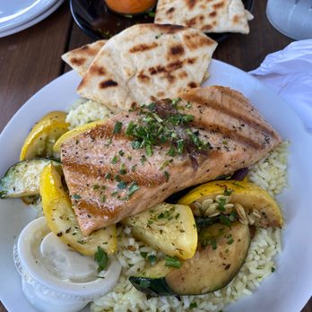 Hellenic - Grilled Salmon Bowl - Greek Near Me - Coral Springs, Florida