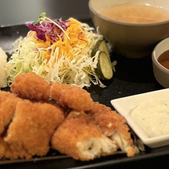Hana Katsu - Cod Katsu, really good and that tater sauce is great! Pickles with the salad, homemade and I loved them! Give me a jar of those! - Japanese Near Me - Bothell, Washington Hana Katsu - Cod Katsu, really good and that tater sauce is great! Pickles with the salad, homemade and I loved them! Give me a jar of those! - Japanese Near Me - Bothell, Washington