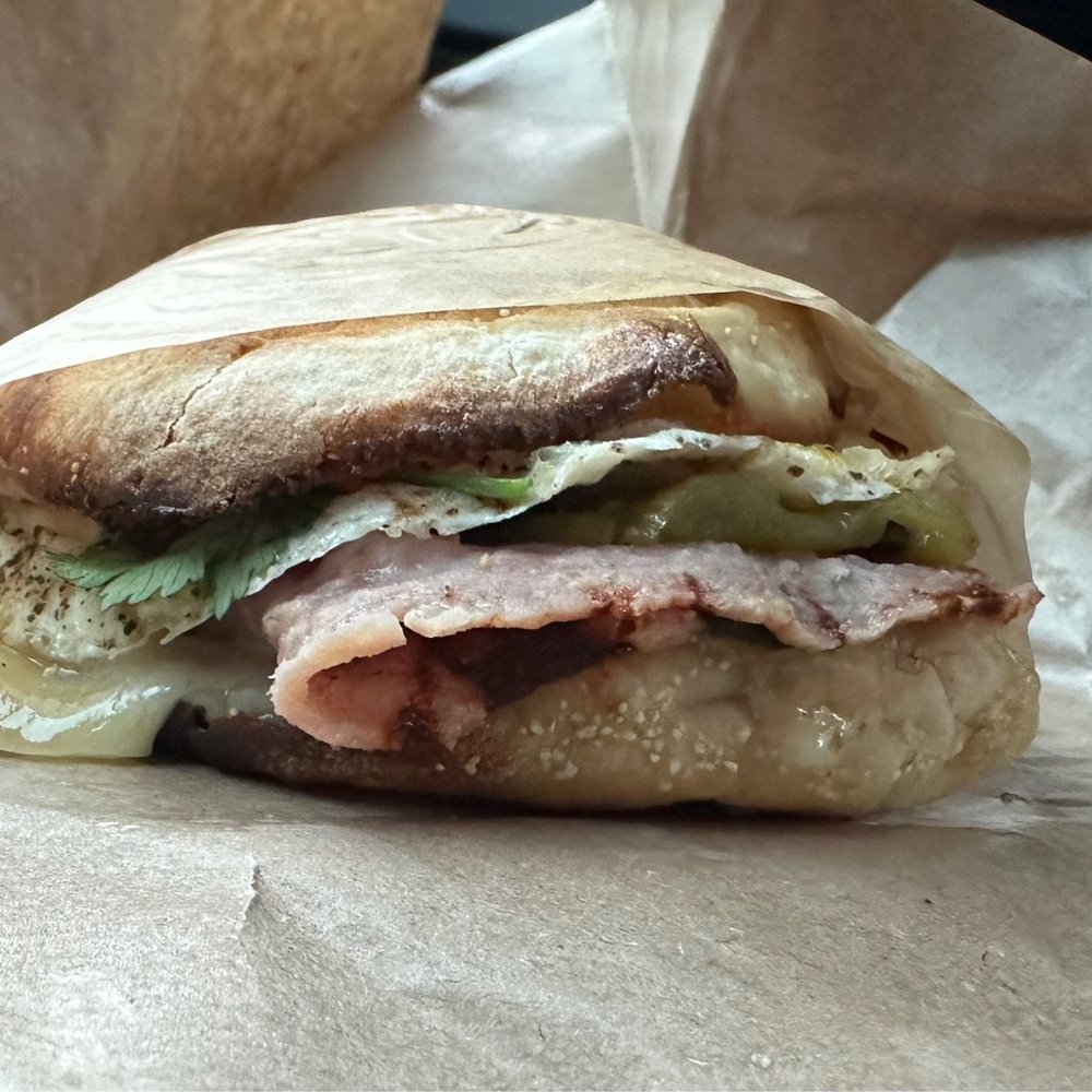 Two Cities Coffee Roasters - Green chili ham and egg sandwich - Coffee Roasteries Near Me - Clovis, California Two Cities Coffee Roasters - Green chili ham and egg sandwich - Coffee Roasteries Near Me - Clovis, California