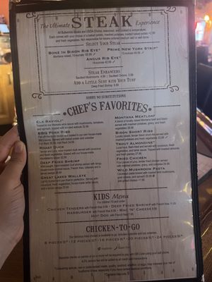 Menu photo 7 Bullwinkles West Yellowstone, MT