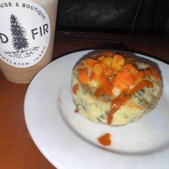 Red Fir Coffee House - Vegetable Quiche + BlueJay - Coffee & Tea Near Me - Potlatch, Idaho