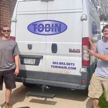 Tobin Heating and Air Conditioning - Mason and Casey displaying their Tobin colors!! - Heating & Air Conditioning/HVAC Near Me - Lakewood, Colorado Tobin Heating and Air Conditioning - Mason and Casey displaying their Tobin colors!! - Heating & Air Conditioning/HVAC Near Me - Lakewood, Colorado