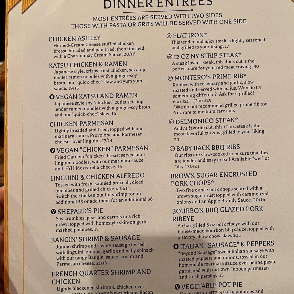 Montero's - Menu - New American Near Me - Elizabeth City, North Carolina Montero's - Menu - New American Near Me - Elizabeth City, North Carolina