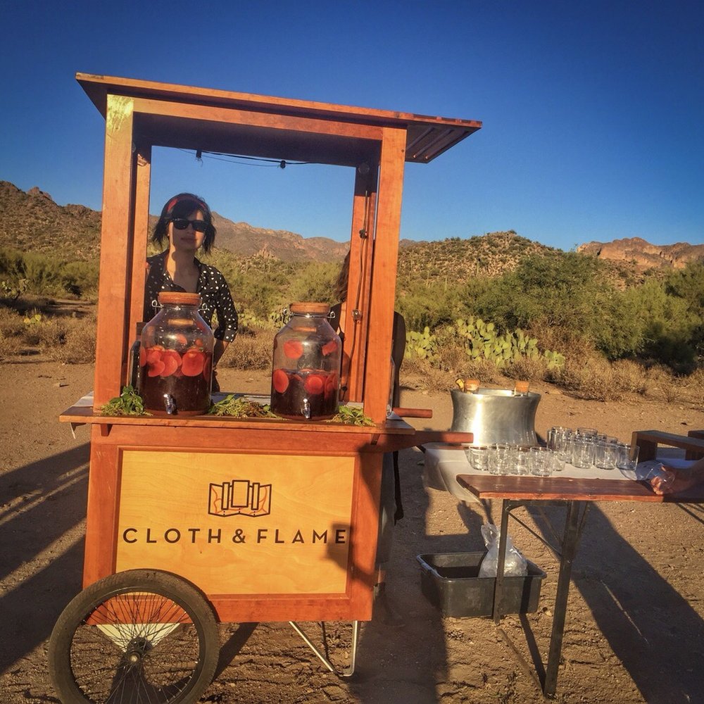 Cloth & Flame - Sangria cart - Party & Event Planning Near Me - Phoenix, Arizona Cloth & Flame - Sangria cart - Party & Event Planning Near Me - Phoenix, Arizona