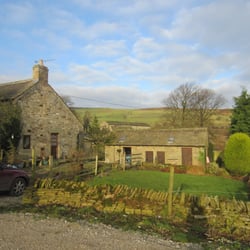 The lovely camping barn (the building on the right)