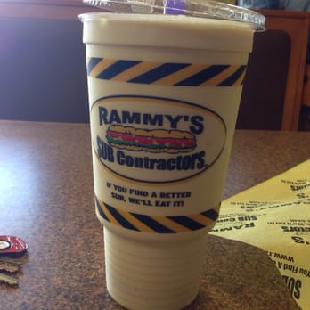 Rammy's Sub Contractors - Big Ass (banana) Shake...mostly I ordered this size because who wouldn't want to say "I'd like a Big Ass Shake" - Sandwiches Near Me - Wheeling, Illinois