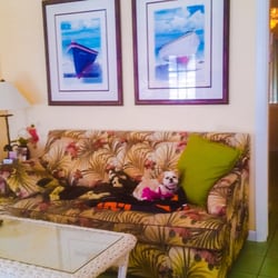 Tradewinds Resort - Living room and comfy couch