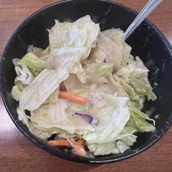 Salad with ginger