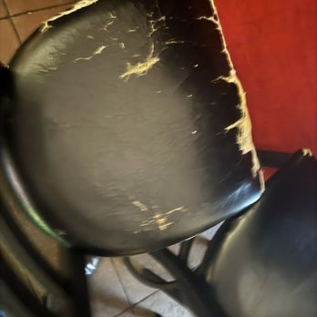 La Dolce Vita - Tattered bar stool. All were like this. - Italian Near Me - Cleveland, Ohio