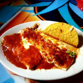 Los Tequilas - #6 combo - taco, enchilada and burrito all with beef - Mexican Near Me - Coldwater, Michigan