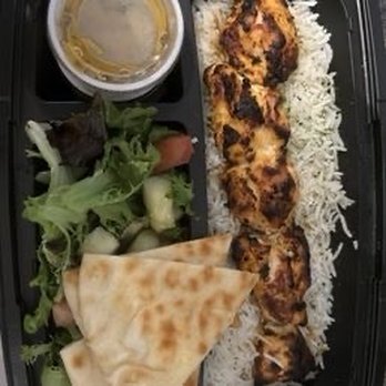 Luna Grill La Quinta - Roasted Garlic Lemon Chicken Kabob Plate - Mediterranean Near Me - La Quinta, California Luna Grill La Quinta - Roasted Garlic Lemon Chicken Kabob Plate - Mediterranean Near Me - La Quinta, California