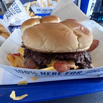 Culver's - Double Burger w bacon and cheese - Ice Cream & Frozen Yogurt Near Me - Kalamazoo, Michigan