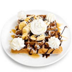 Norval Pancake House - Fruit waffles