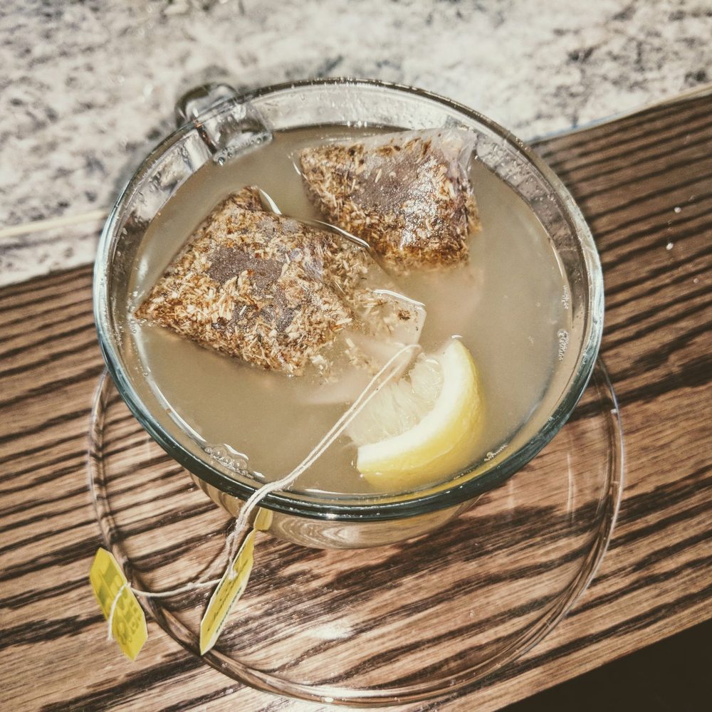 First Sip Cafe - Sweet Ginger - chamomile, ginger-honey & lemon - Coffee & Tea Near Me - Chicago, Illinois First Sip Cafe - Sweet Ginger - chamomile, ginger-honey & lemon - Coffee & Tea Near Me - Chicago, Illinois