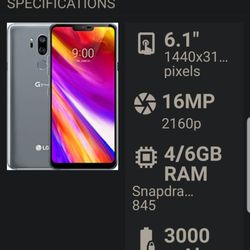 Millennium Cell Phone Repair - GSM Unlocked LG G7 Thin Q 64gb Clean Period $250.00