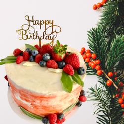 Baked n Board - Holiday Birthday cake