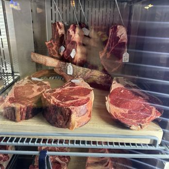 Basta - Dry age steaks at the front entrance - Salad Near Me - Thousand Oaks, California