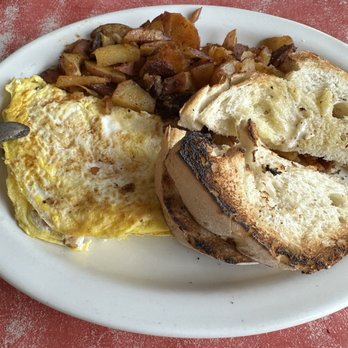 Auburn Diner - Ham and cheese omelette, Italian toasted fries - Diners Near Me - Auburn, New York