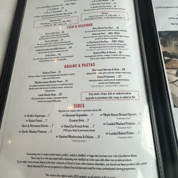 OTH Chophouse - menu - Steakhouses Near Me - Roanoke, Virginia