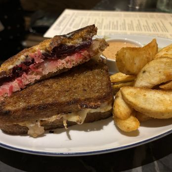 Lehrhaus - Beet Reuben sandwich - Cocktail Bars Near Me - Somerville, Massachusetts