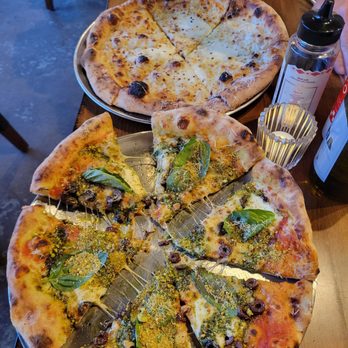 Ria Pizzeria - Pesto-pistachio pizza, cheese pizza - Pizza Near Me - Rogers, Arkansas Ria Pizzeria - Pesto-pistachio pizza, cheese pizza - Pizza Near Me - Rogers, Arkansas