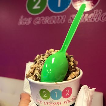 212 Ice Cream Studio - Vegan hazelnut heaven with toasted almond - Ice Cream & Frozen Yogurt Near Me - Gilbert, Arizona