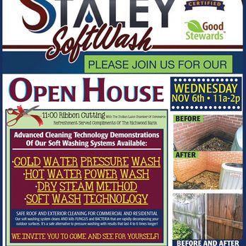 Staley SoftWash - Open house - Pressure Washers Near Me - Hunstville, Ohio Staley SoftWash - Open house - Pressure Washers Near Me - Hunstville, Ohio