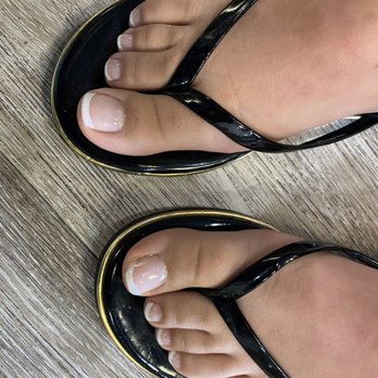 Kenner Nails & Spa - Deluxe Gel Pedicure With French Manicure - Nail Salons Near Me - Kenner, Louisiana