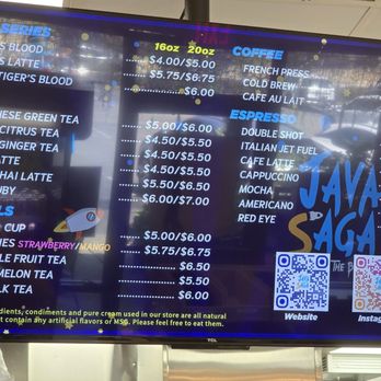 Java Saga - Menu - Coffee & Tea Near Me - Doraville, Georgia