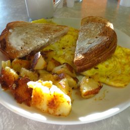 Omelet and home fries, at Tony's Westside in Torrington, CT. Omelet and home fries, at Tony's Westside in Torrington, CT.