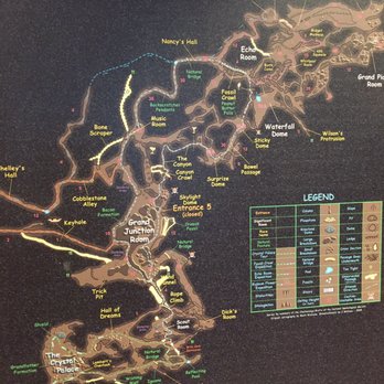 Raccoon Mountain Caverns - Map of part of the cave. - Tours Near Me - Chattanooga, Tennessee
