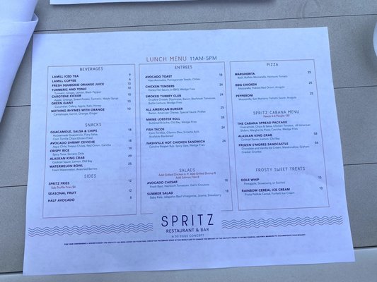 Menu photo 7 Spritz Restaurant & Bar Las Vegas, NV Menu photo 7 Spritz Restaurant & Bar Las Vegas, NV