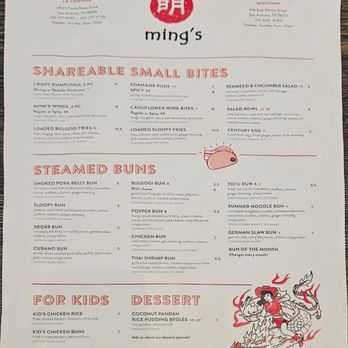 Ming's at La Cantera - Menu - Asian Fusion Near Me - San Antonio, Texas Ming's at La Cantera - Menu - Asian Fusion Near Me - San Antonio, Texas