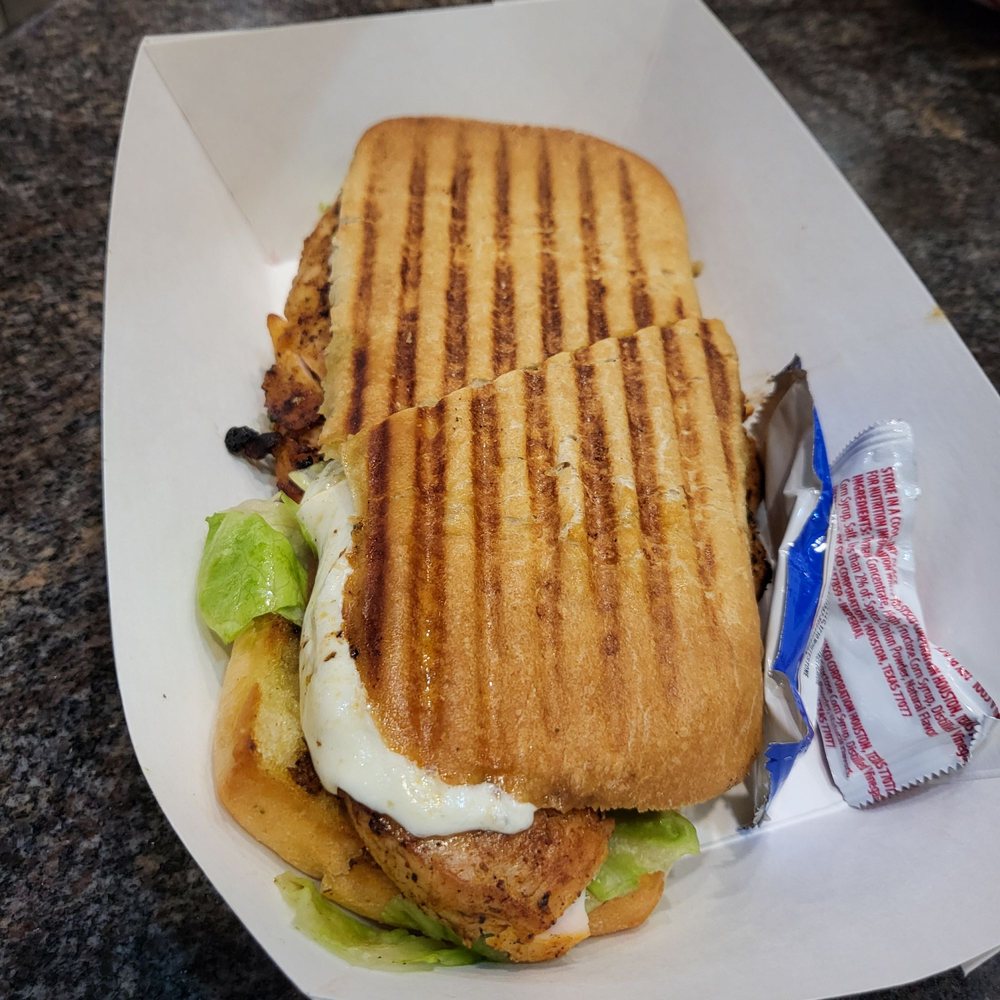 Black Seed Halal Grill - Chicken pesto panini - Middle Eastern Near Me - Boston, Massachusetts
