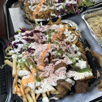 Shawarma Bay - SHAWARMA & BEEF DONOR OVER FRIES - Halal Near Me - Naugatuck, Connecticut