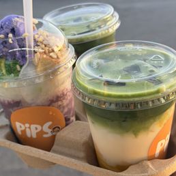 Halo Halo and mango sticky rice matcha