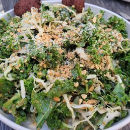 Kale Salad (with added falafel)
